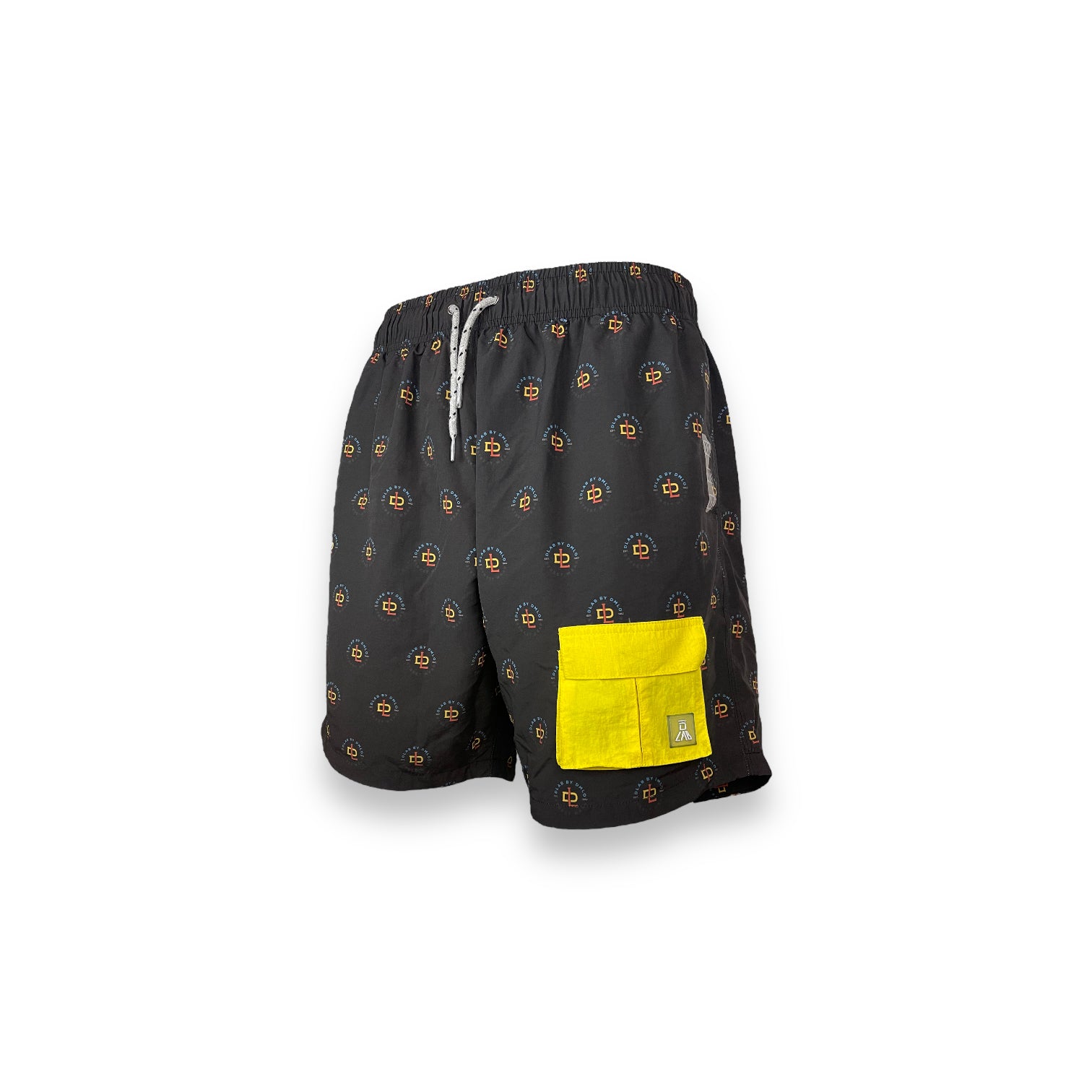 DLAB Hybrid Shorts Black Sublimated with Yellow Pocket