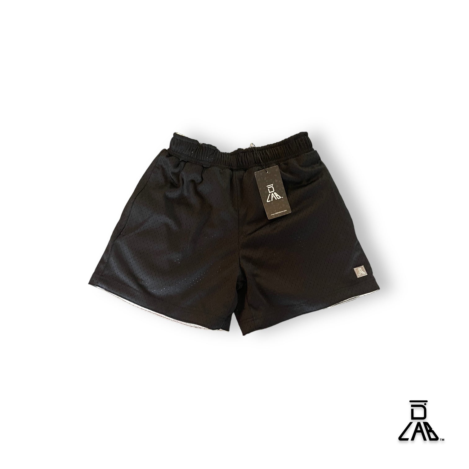 DLAB Men's Mesh Reversible Shorts (BLACK/GREY)