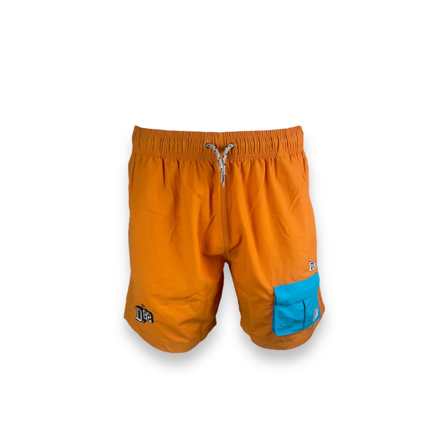DLAB Hybrid Shorts Orange Blue Pocket￼￼