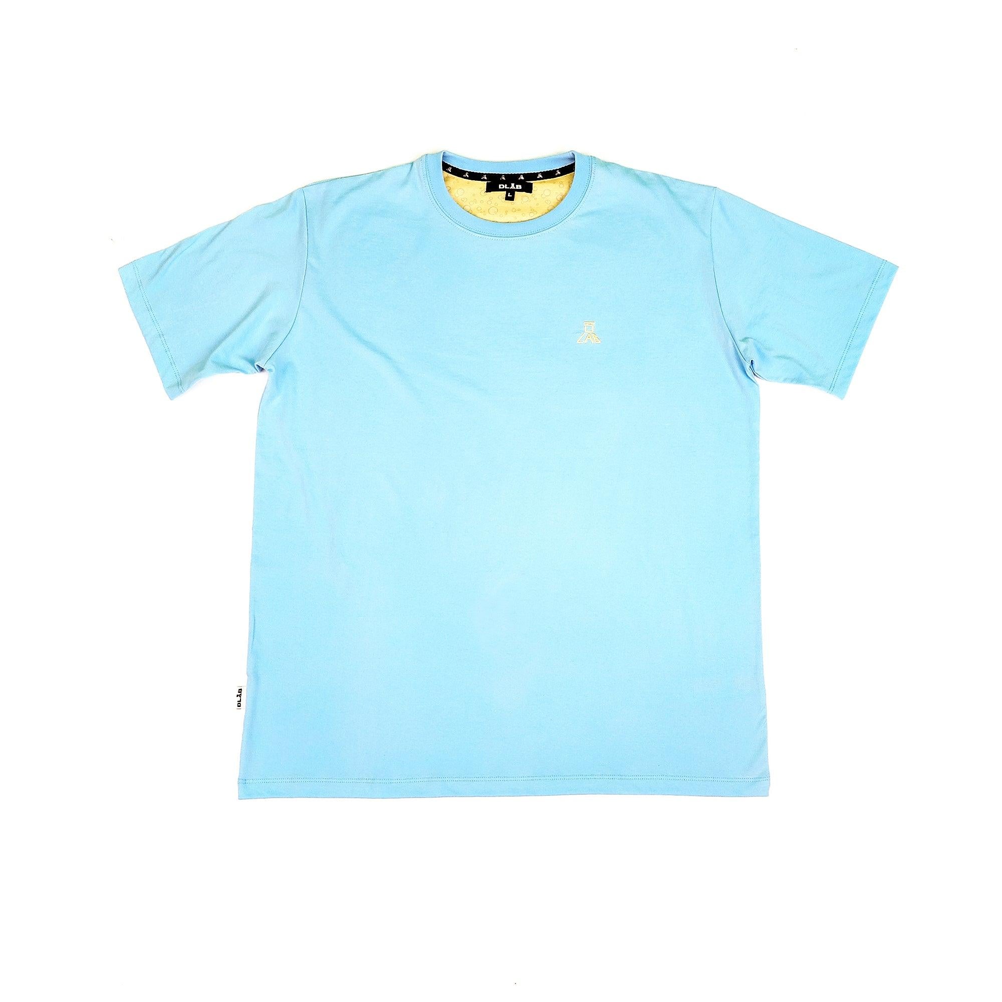 DLAB Baby Blue Embroidered Logo Tee - DlabStore