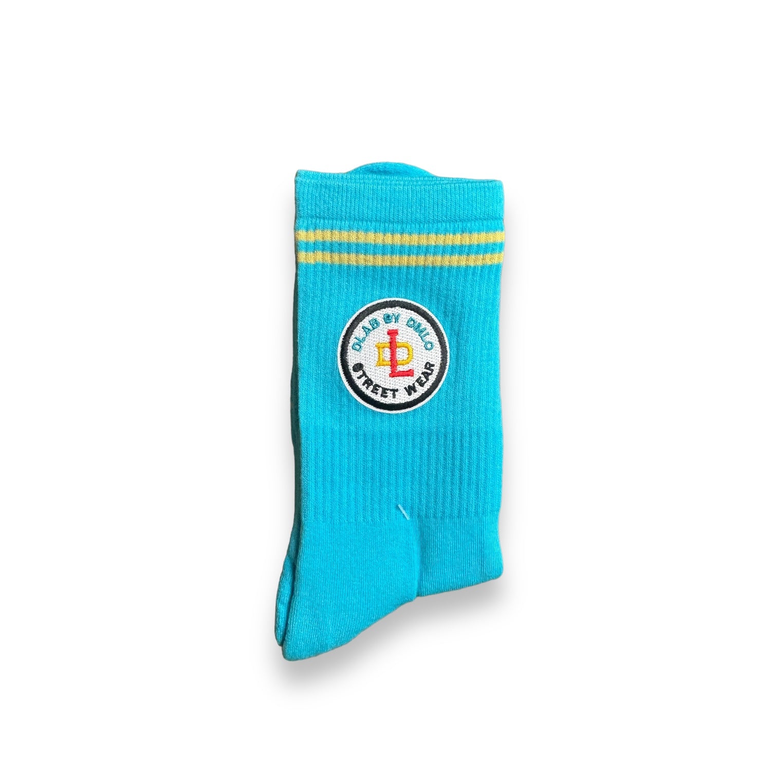 Dlab Socks (High) Yellow with Embroiderd Patch Color Logo