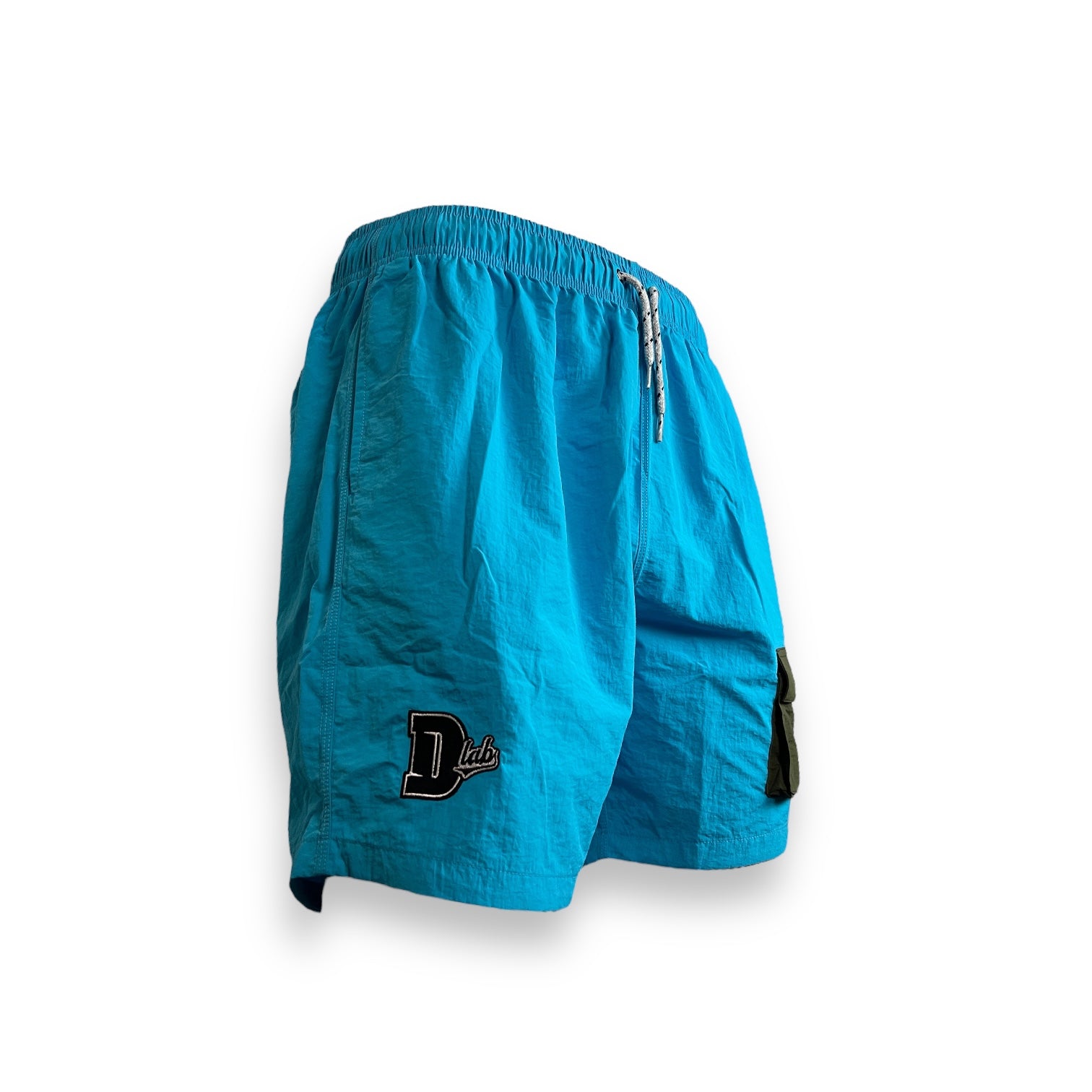 DLAB Hybrid Shorts Blue with Dark Green Pocket