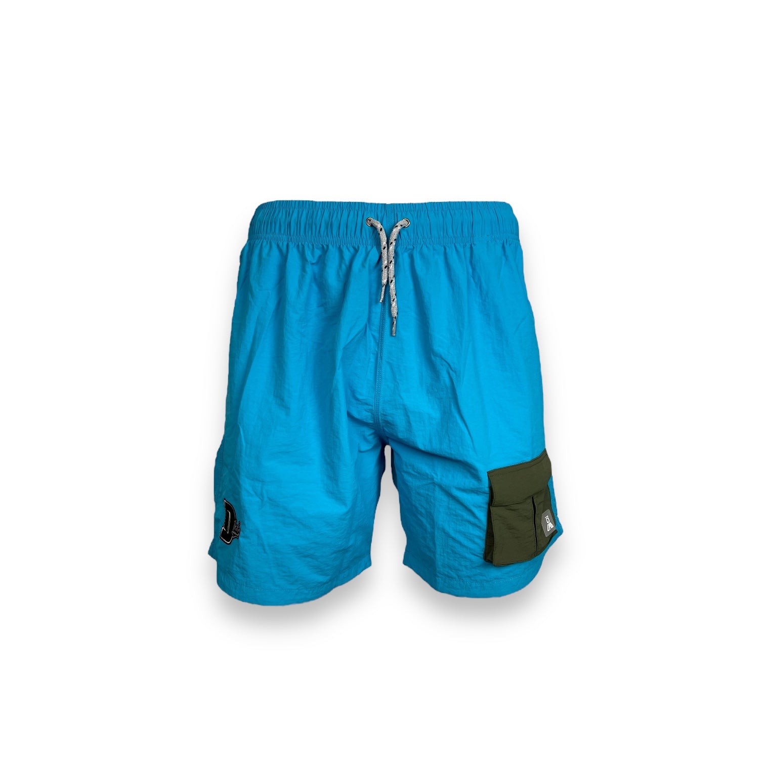 DLAB Hybrid Shorts Blue with Dark Green Pocket