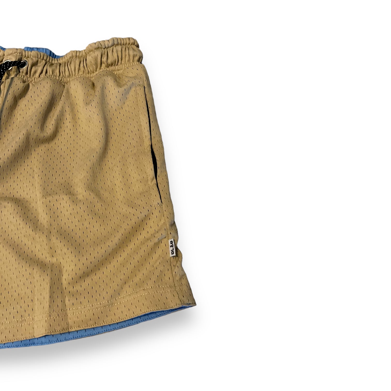 DLAB Men's Mesh Reversible Shorts (SKY BLUE/CREAM)