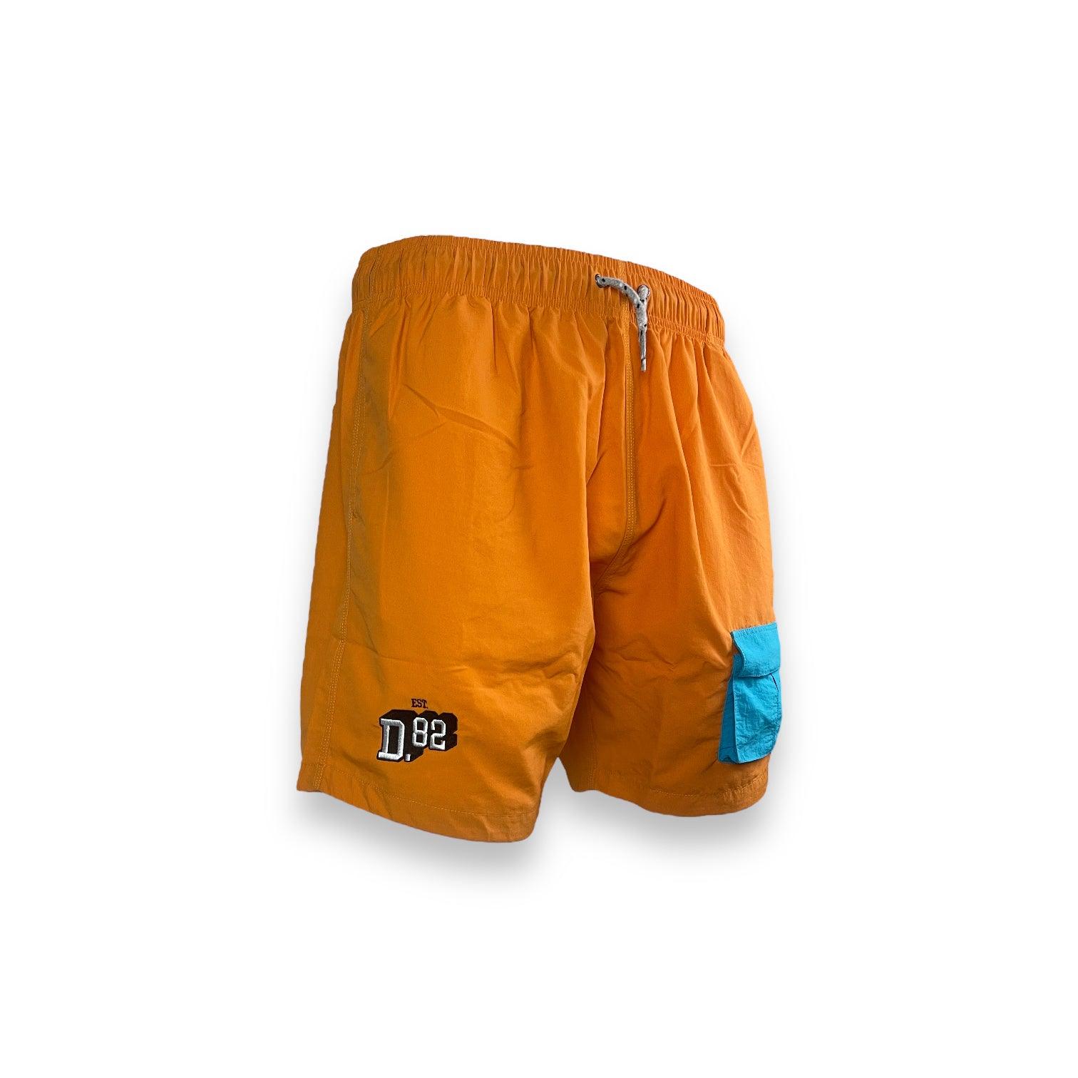 DLAB Hybrid Shorts Orange Blue Pocket￼￼