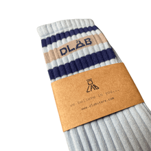 Load image into Gallery viewer, Dlab Socks (High) Baby Blue/Lines
