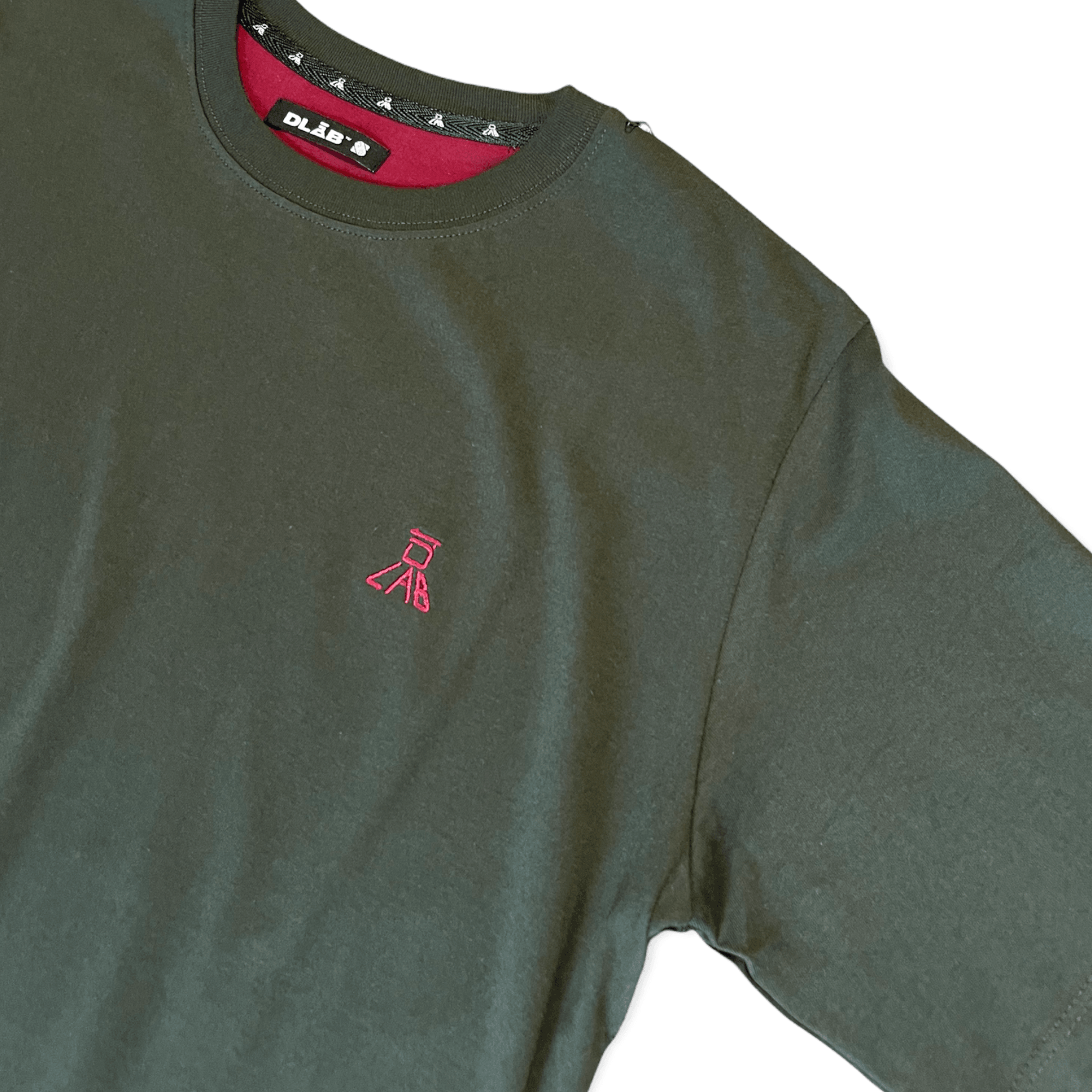 Dlab Essentials Verde Monte/Burgundy Logo - DlabStore