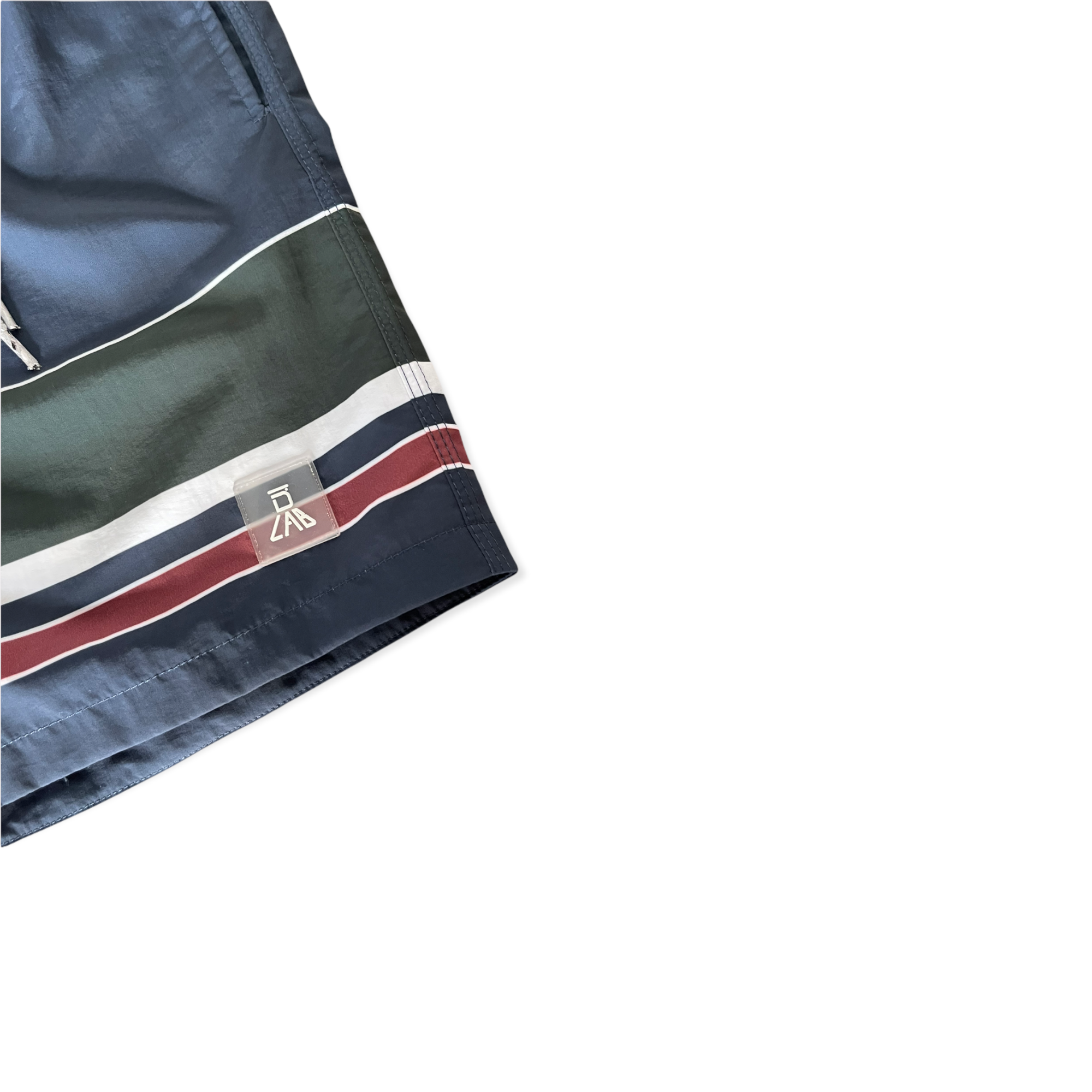DLAB Men's Hybrid Board Shorts (Navy-Sublimated Lines)