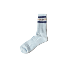 Load image into Gallery viewer, Dlab Socks (High) Baby Blue/Lines
