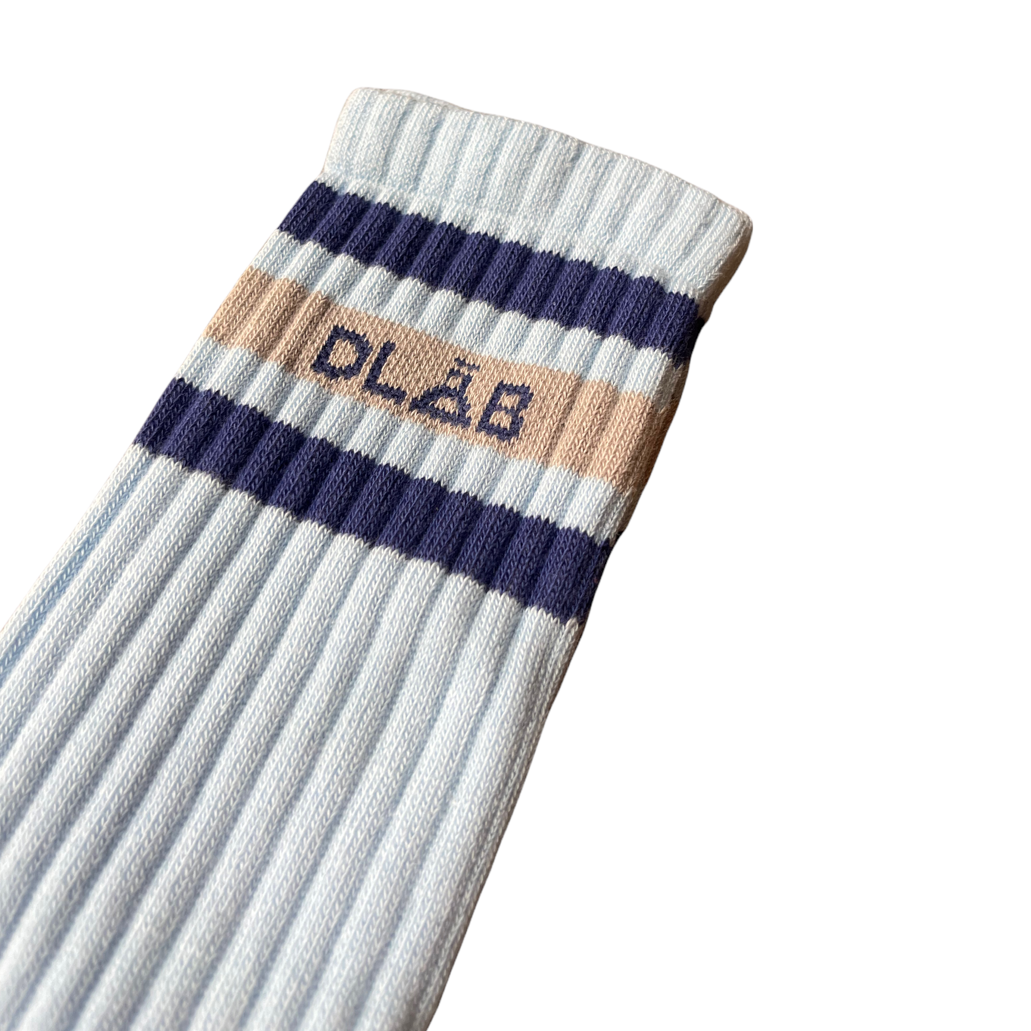 Dlab Socks (High) Baby Blue/Lines